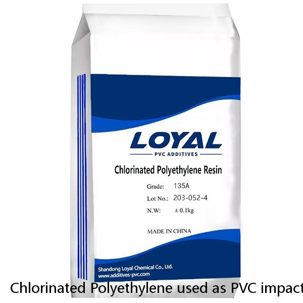Chlorinated Polyethylene used as PVC impact modifier