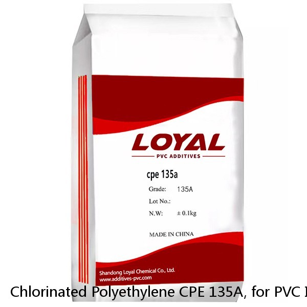 Chlorinated Polyethylene CPE 135A, for PVC Impact Modifier, Plastic