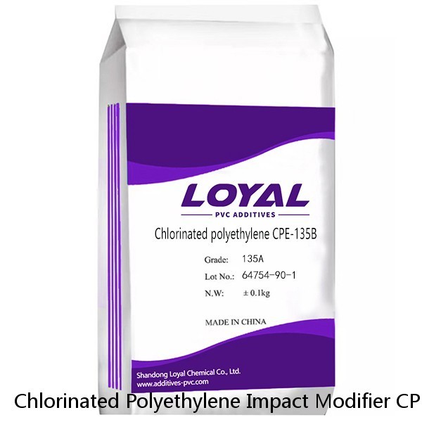 Chlorinated Polyethylene Impact Modifier CPE Chlorinated Polyethylene For Rubber Products