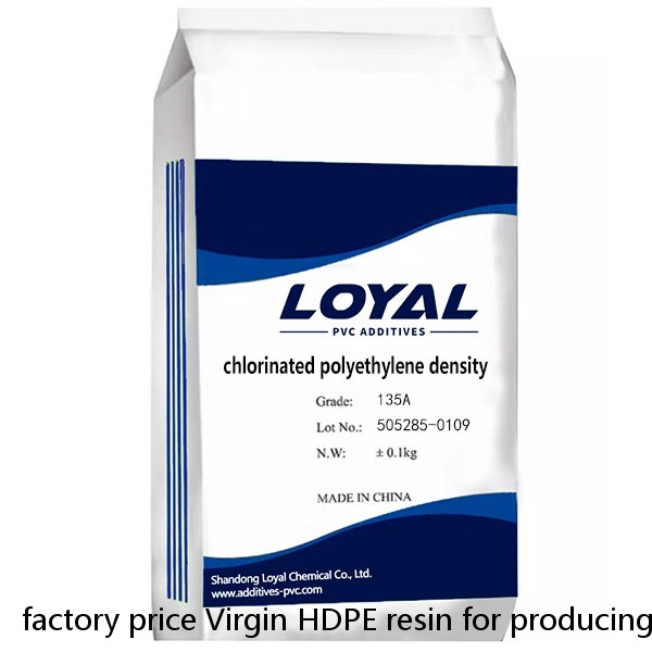 factory price Virgin HDPE resin for producing chlorinated polyethylene