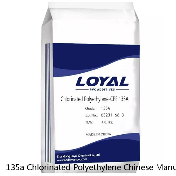 135a Chlorinated Polyethylene Chinese Manufacturer Cpe 135a Pvc Chemical Pvc Additive Impact Modifier Chlorinated Polyethylene Cpe 135a
